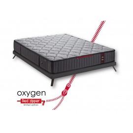 LINEA/ OXYGEN RED ZIPPER  ALL INCLUSIVE ΑΝΑΤΟΜΙΚΟ ΥΠΕΡΔΙΠΛΟ ΣΤΡΩΜΑ 170Χ190Χ25 CM (161-170 cm)+Δώρο Μαξιλάρια+Κάλυμμα