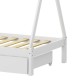 370-000019 Παιδικό κρεβάτι Lalitto τ.Montessori με 2 συρτάρια pakoworld ξύλο πεύκου σε λευκή απόχρωση 90x190εκ