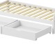 370-000019 Παιδικό κρεβάτι Lalitto τ.Montessori με 2 συρτάρια pakoworld ξύλο πεύκου σε λευκή απόχρωση 90x190εκ