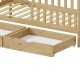 370-000013 Παιδικό κρεβάτι Piccolo τ.Montessori με 2 συρτάρια pakoworld ξύλο πεύκου σε φυσική απόχρωση 90x190εκ