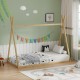 370-000015 Παιδικό κρεβάτι Lilly τ.Montessori  pakoworld ξύλο πεύκου σε φυσική απόχρωση 90x190εκ