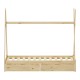 370-000018 Παιδικό κρεβάτι Lalitto τ.Montessori με 2 συρτάρια τ.Montessori  pakoworld ξύλο πεύκου σε φυσική απόχρωση 90x190εκ