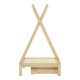 370-000018 Παιδικό κρεβάτι Lalitto τ.Montessori με 2 συρτάρια τ.Montessori  pakoworld ξύλο πεύκου σε φυσική απόχρωση 90x190εκ
