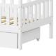 370-000014 Παιδικό κρεβάτι Piccolo τ.Montessori με 2 συρτάρια pakoworld ξύλο πεύκου σε λευκή απόχρωση 90x190εκ
