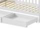 370-000014 Παιδικό κρεβάτι Piccolo τ.Montessori με 2 συρτάρια pakoworld ξύλο πεύκου σε λευκή απόχρωση 90x190εκ