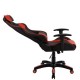 14990126 Πολυθρόνα Γραφείου Gaming ULTIMET Κόκκινο/Μαύρο PVC 66x67x127-135cm Μαύρο/Κόκκινο