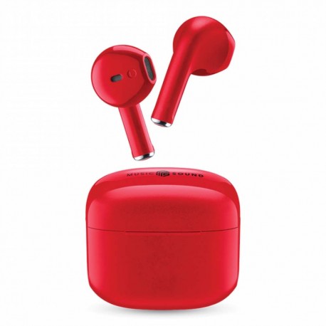 490551 CELLULAR LINE 454790 Swag Bluetooth Ακουστικά TWS με Θήκη Φόρτισης Κόκκινα