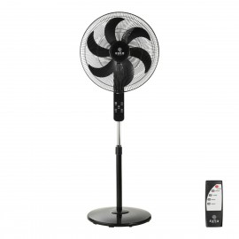 06-21153 ESTIA ΑΝΕΜΙΣΤΗΡΑΣ ΣΤΑΝΤ ΕΠΙΔΑΠΕΔΙΟΣ BOW 45cm 75w ΜΑΥΡΟΣ ΜΕ ΤΗΛΕΧΕΙΡΙΣΤΗΡΙΟ