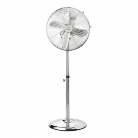 06-21535 ESTIA ΑΝΕΜΙΣΤΗΡΑΣ ΣΤΑΝΤ ΕΠΙΔΑΠΕΔΙΟΣ RETROFLOW 40cm 50w ΜΕΤΑΛΛΙΚΟΣ ΑΣΗΜΙ