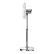 06-21535 ESTIA ΑΝΕΜΙΣΤΗΡΑΣ ΣΤΑΝΤ ΕΠΙΔΑΠΕΔΙΟΣ RETROFLOW 40cm 50w ΜΕΤΑΛΛΙΚΟΣ ΑΣΗΜΙ