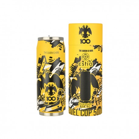 00-27148 ESTIA ΘΕΡΜΟΣ TRAVEL CUP AEK BC EDITION THE QUEEN IS HERE 500ml