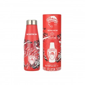 00-27162 ESTIA ΘΕΡΜΟΣ TRAVEL FLASK OLYMPIACOS BC EDITION TOGETHER WE FIGHT 500ml