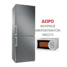 Whirlpool WB70I 952 X Ψυγειοκαταψύκτης 462lt Total NoFrost Υ195xΠ70xΒ75.5εκ. Inox E + Δώρο Φούρνος Μικροκυμάτων