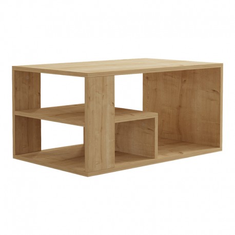 120-000510 Τραπέζι σαλονιού Sobu pakoworld σε oak απόχρωση 80x50x40εκ