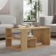 120-000510 Τραπέζι σαλονιού Sobu pakoworld σε oak απόχρωση 80x50x40εκ