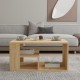 120-000510 Τραπέζι σαλονιού Sobu pakoworld σε oak απόχρωση 80x50x40εκ
