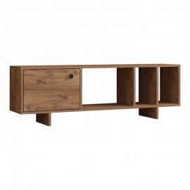 120-000540 Έπιπλο τηλεόρασης Mueble pakoworld σε sonoma απόχρωση 140x29x45εκ