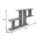 361-000087 Ραφιέρα τοίχου Vertoura pakoworld σε oak απόχρωση 116x18.5x60cm