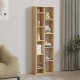 120-000527 Βιβλιοθήκη Minicu pakoworld σε oak απόχρωση  44,4x19,6x150εκ