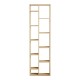120-000527 Βιβλιοθήκη Minicu pakoworld σε oak απόχρωση  44,4x19,6x150εκ