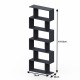 361-000093 Βιβλιοθήκη Sezen pakoworld σε λευκή απόχρωση 70x24x191.5εκ