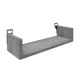 361-000085 Ραφιέρα τοίχου Derva pakoworld σε cement γκρι απόχρωση 45x15x10cm