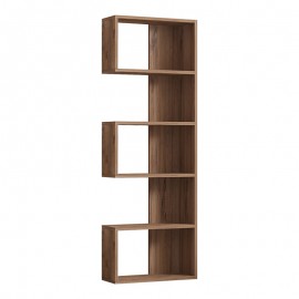 120-000520 Βιβλιοθήκη Cascade pakoworld σε sonoma  απόχρωση 51.8x22x150εκ