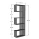 120-000520 Βιβλιοθήκη Cascade pakoworld σε sonoma  απόχρωση 51.8x22x150εκ