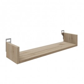361-000083 Ραφιέρα τοίχου Derva pakoworld σε oak απόχρωση 60x15x10cm