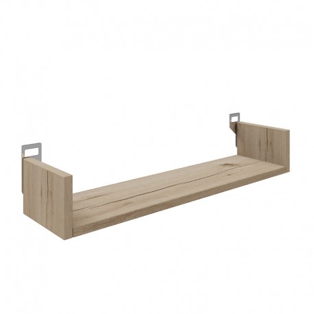 361-000083 Ραφιέρα τοίχου Derva pakoworld σε oak απόχρωση 60x15x10cm