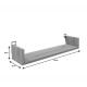361-000083 Ραφιέρα τοίχου Derva pakoworld σε oak απόχρωση 60x15x10cm