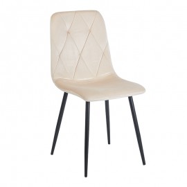 11-1623 EVA BEIGE VELVET ΥΦΑΣΜΑ ΚΑΡΕΚΛΑ ΜΕΤΑΛΛΙΚΗ