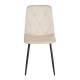 11-1623 EVA BEIGE VELVET ΥΦΑΣΜΑ ΚΑΡΕΚΛΑ ΜΕΤΑΛΛΙΚΗ