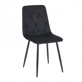 11-1622 EVA BLACK VELVET ΥΦΑΣΜΑ ΚΑΡΕΚΛΑ ΜΕΤΑΛΛΙΚΗ