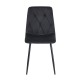 11-1622 EVA BLACK VELVET ΥΦΑΣΜΑ ΚΑΡΕΚΛΑ ΜΕΤΑΛΛΙΚΗ