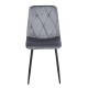 11-1621 EVA GREY VELVET ΥΦΑΣΜΑ ΚΑΡΕΚΛΑ ΜΕΤΑΛΛΙΚΗ