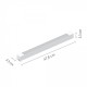 T02701-BL InLight Γραμμικό φωτιστικό LED 35W 3000K για μονοφασική ράγα σε μαύρη απόχρωση D:47,5cmX3,3cm (T02701-BL)