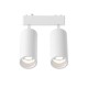 T03801-WH InLight Φωτιστικό LED 2x9W 3000K για Ultra-Thin μαγνητική ράγα σε λευκή απόχρωση D:16cmX4,4cm (T03801-WH)