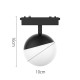 T04001-BL InLight Φωτιστικό LED 6W 3000K για Ultra-Thin μαγνητική ράγα σε μαύρη απόχρωση D:10x16cm (T04001-BL)