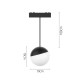 T04301-BL InLight Φωτιστικό LED 6W 3000K για Ultra-Thin μαγνητική ράγα σε μαύρη απόχρωση D:10cm (T04301-BL)