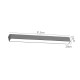 T04705-WH InLight Φωτιστικό LED 10W 3CCT για Ultra-Thin μαγνητική ράγα σε λευκή απόχρωση (by tuya and zigbee) D:31,5cmX2,4cm (T0