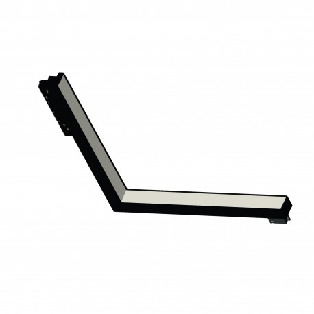 T05802-BL InLight Γραμμικό φωτιστικό γωνία LED 24W 4000K για μαγνητική ράγα σε μαύρη απόχρωση D:30cmX30cm (T05802-BL)