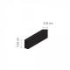 TR005-3-Black Inlight Μαγνητική ράγα μαύρη 3 μέτρων (TR005-3-Black)