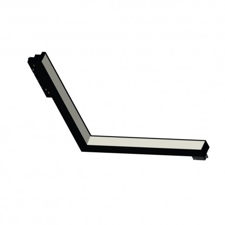 TM0150-Black Inlight Γραμμικό φωτιστικό γωνία LED 24W 3CCT για μαγνητική ράγα σε μαύρη απόχρωση D:30cmX22X25cm (TM0150-Black)