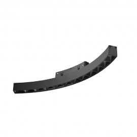 TMC0041-Black Inlight Γραμμικό φωτιστικό LED 12W 3CCT για Curved μαγνητική ράγα σε μαύρη απόχρωση D:34x2,2x2,5cm (TMC0041-Black)