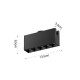 13C-00041 Inlight Φωτιστικό LED 10W 3000K για Chandler Track μαύρη απόχρωση D:3,4cmx6,5cmx13,5cm (13C-00041)