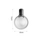 13C-00071 Inlight Φωτιστικό LED 4W 3000K για Chandler Track σε μαύρη απόχρωση D:10cmx15cm (13C-00071)