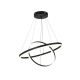 6095-B-Black Inlight Κρεμαστό φωτιστικό LED 58W 3CCT (by switch on base) D:60cm (6095-B-Black)