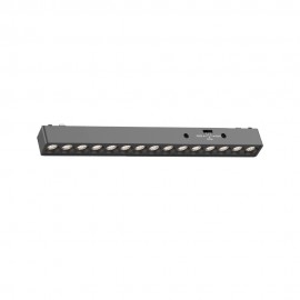 TMU0020-Black Inlight Φωτιστικό LED 15W 3CCT για Ultra-Thin μαγνητική ράγα σε μαύρη απόχρωση D:33,8X2,6X2,4cm (TMU0020-Black)