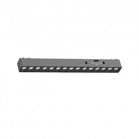TMU0020-Black Inlight Φωτιστικό LED 15W 3CCT για Ultra-Thin μαγνητική ράγα σε μαύρη απόχρωση D:33,8X2,6X2,4cm (TMU0020-Black)
